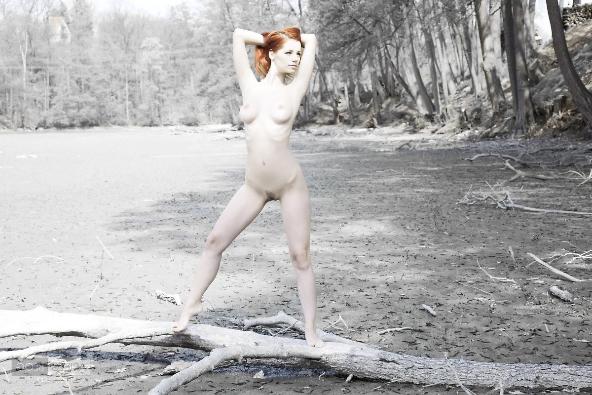 16P Busty beautiful redhead teen