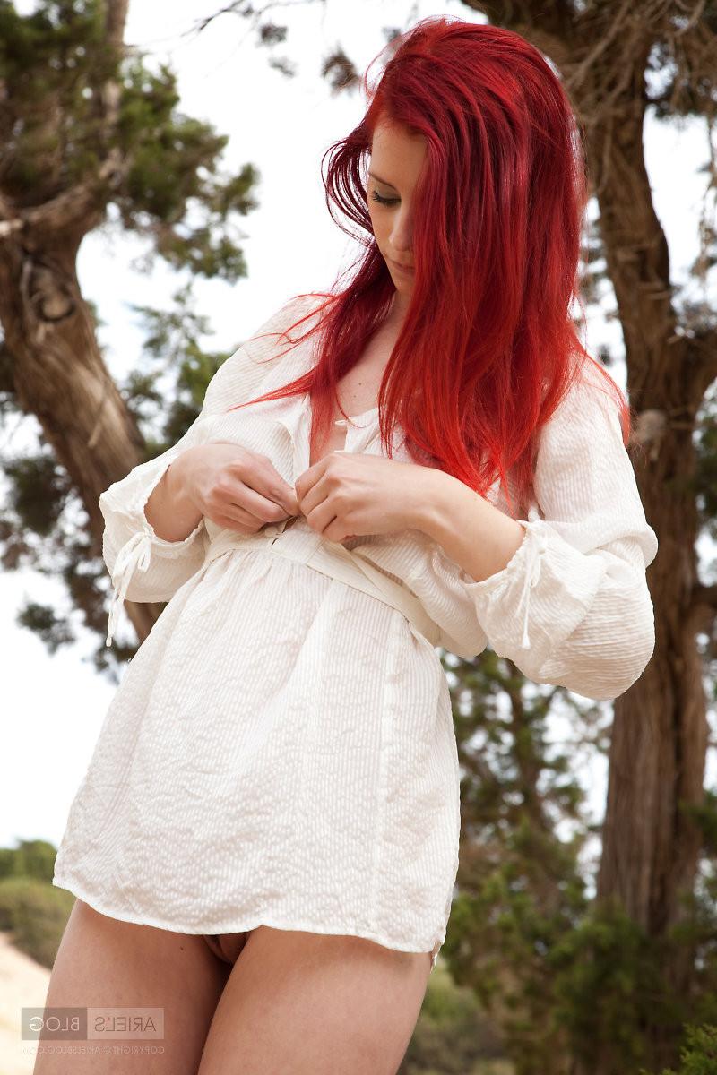 16P Busty beautiful redhead teen