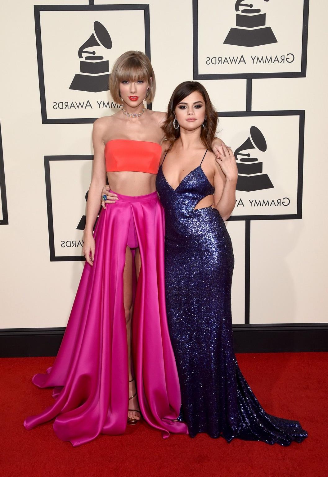 16P Selena Gomez and Taylor Swift in sexy outfits for Grammy