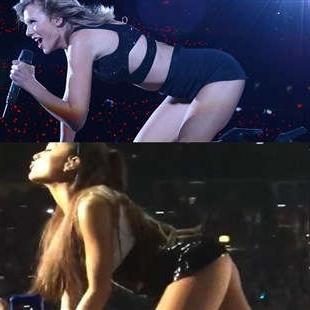15P Ariana Grande shows nude ass and sexy upskirt panties