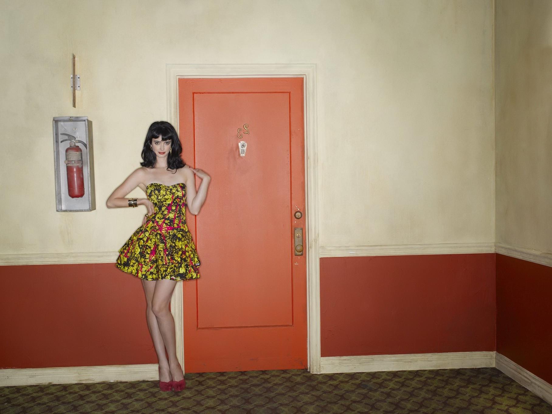 16P Krysten Ritter topless but covered with whipped cream