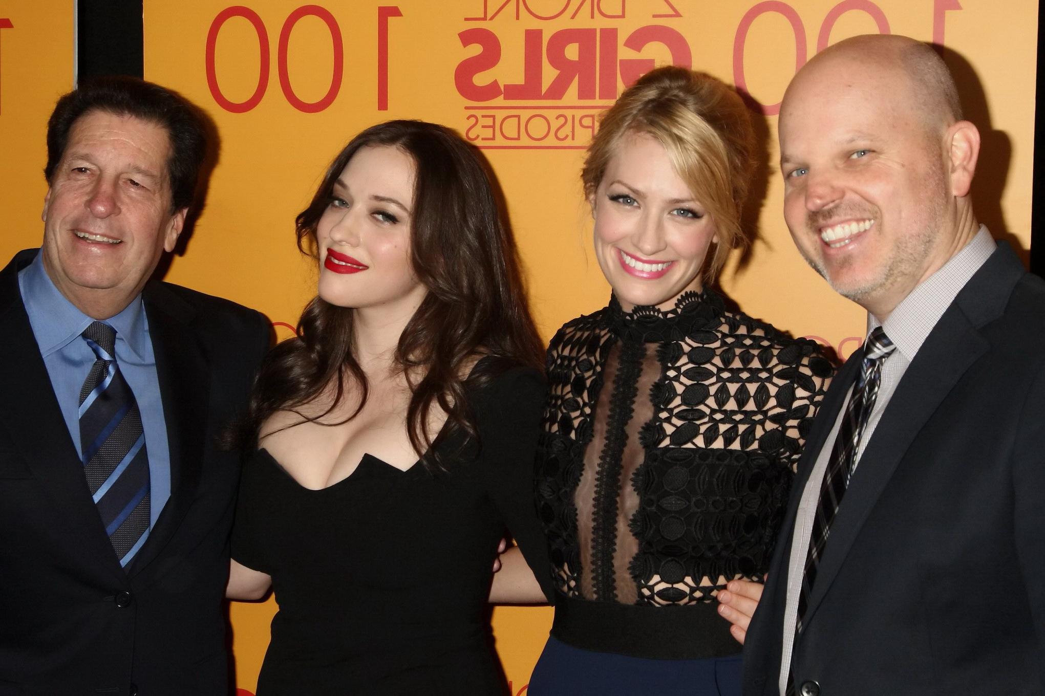 16P Kat Dennings cleavy showing off her huge boobs
