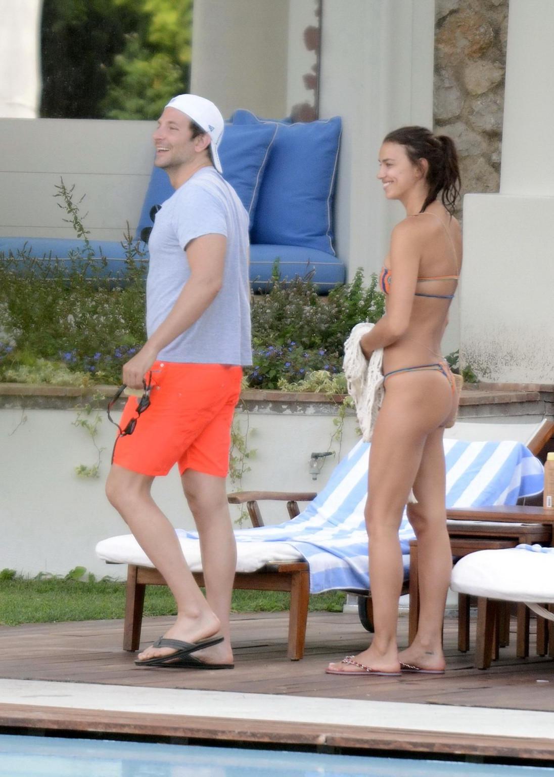 16P Irina Shayk showing off her bikini body in Capri Italy