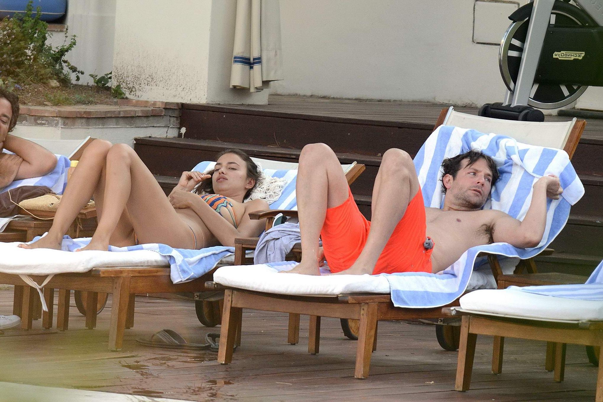 16P Irina Shayk showing off her bikini body in Capri Italy
