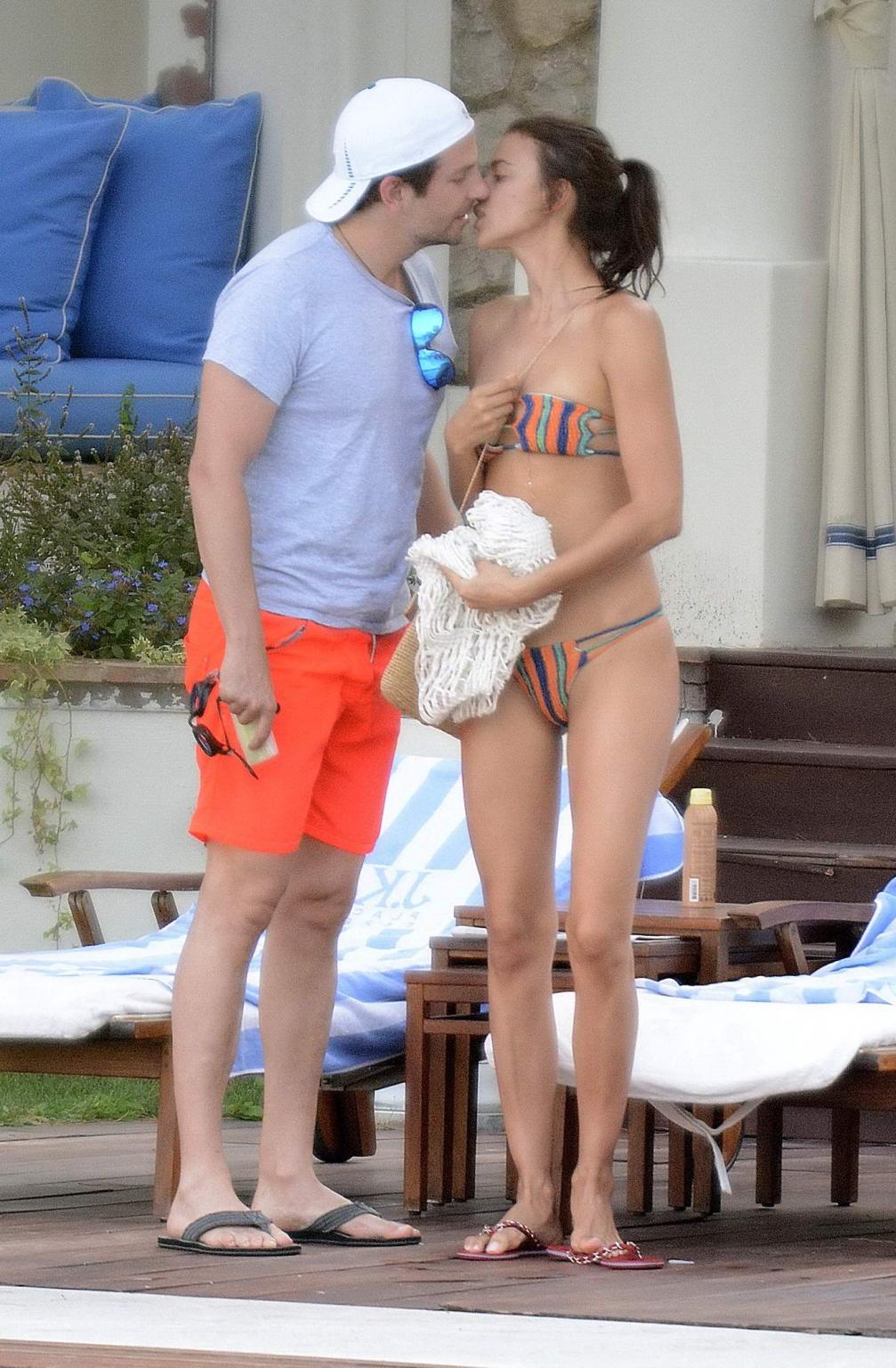 16P Irina Shayk showing off her bikini body in Capri Italy
