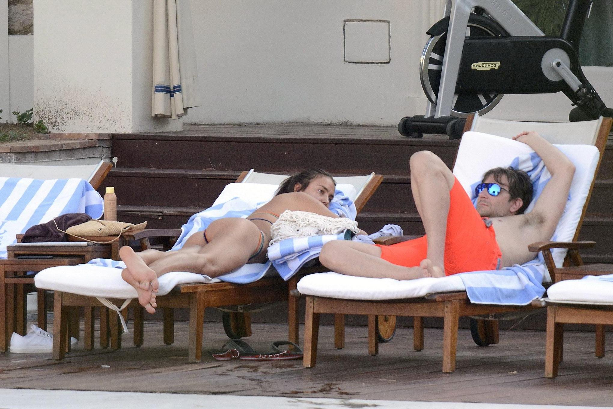 16P Irina Shayk showing off her bikini body in Capri Italy