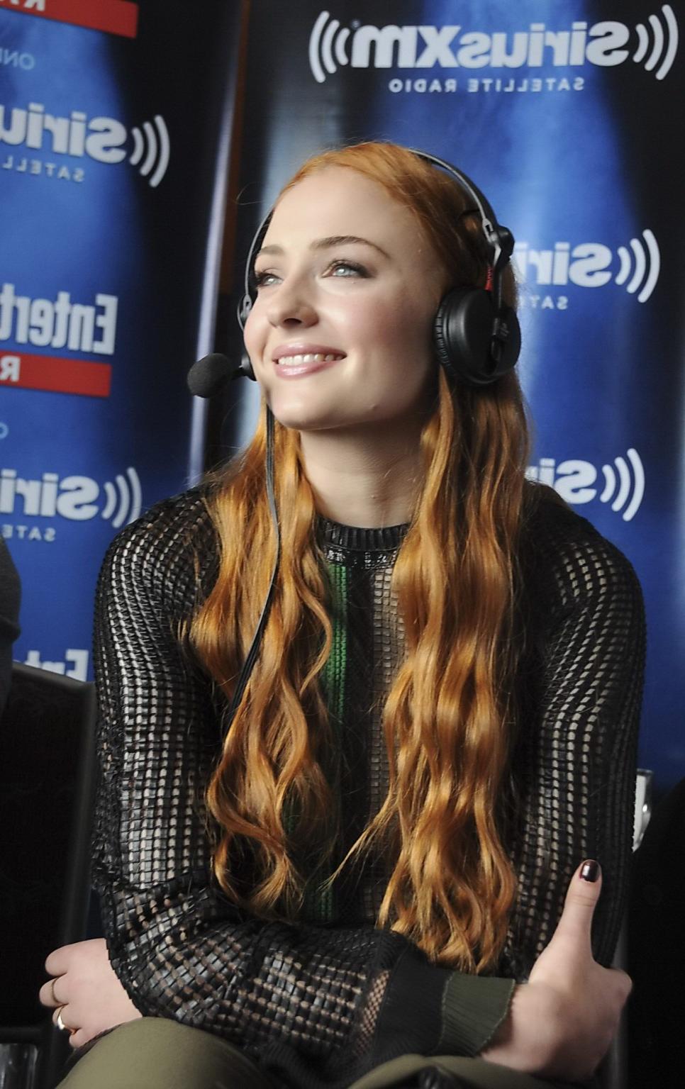16P Sophie Turner see through showing boobs and pokies
