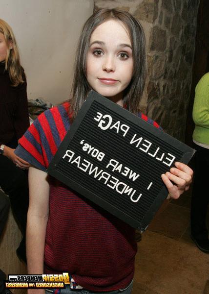 15P Ellen Page posing sexy and slutty in glamorous and paparazzi photos