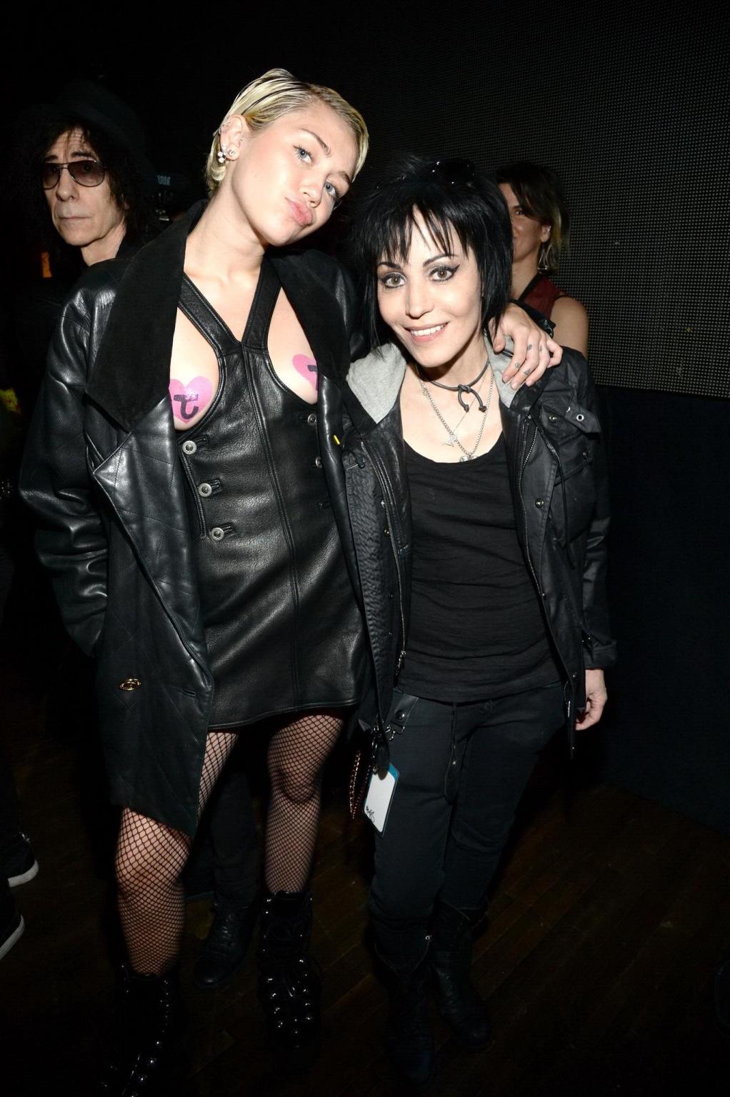 16P Miley Cyrus wearing pasties at the 30th Annual Rock And Roll Hall Of Fame Induct