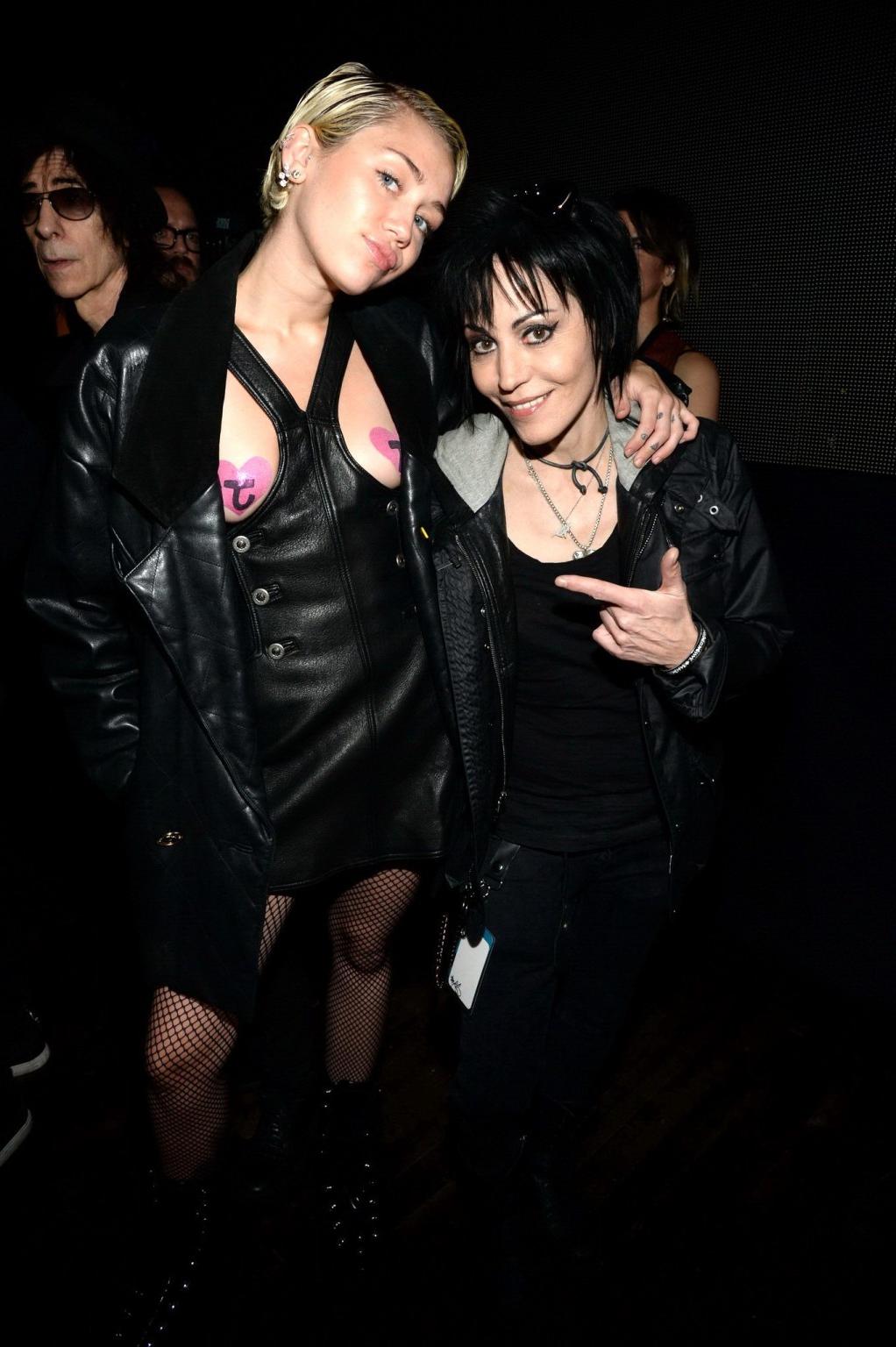 16P Miley Cyrus wearing pasties at the 30th Annual Rock And Roll Hall Of Fame Induct