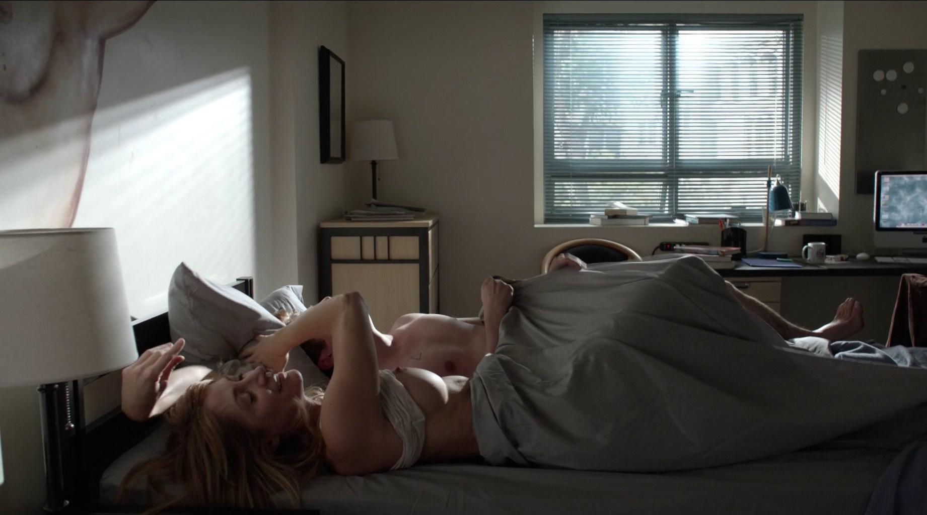 16P Sasha Alexander fully naked riding a guy in Shameless