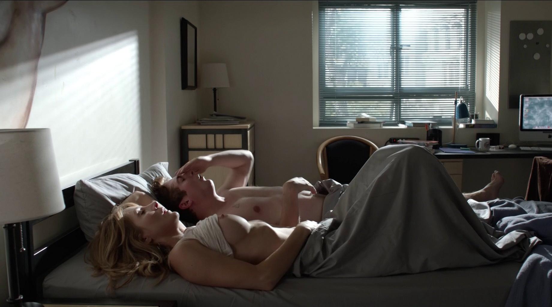 16P Sasha Alexander fully naked riding a guy in Shameless