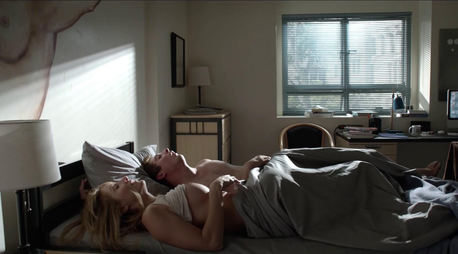 16P Sasha Alexander fully naked riding a guy in Shameless