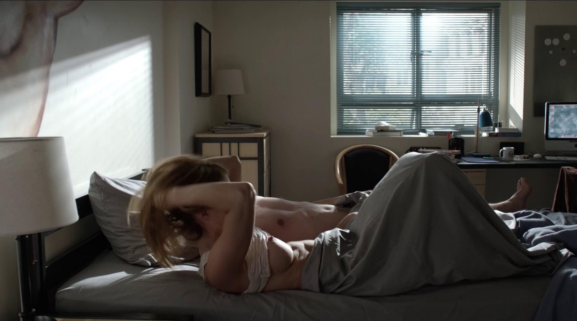 16P Sasha Alexander fully naked riding a guy in Shameless
