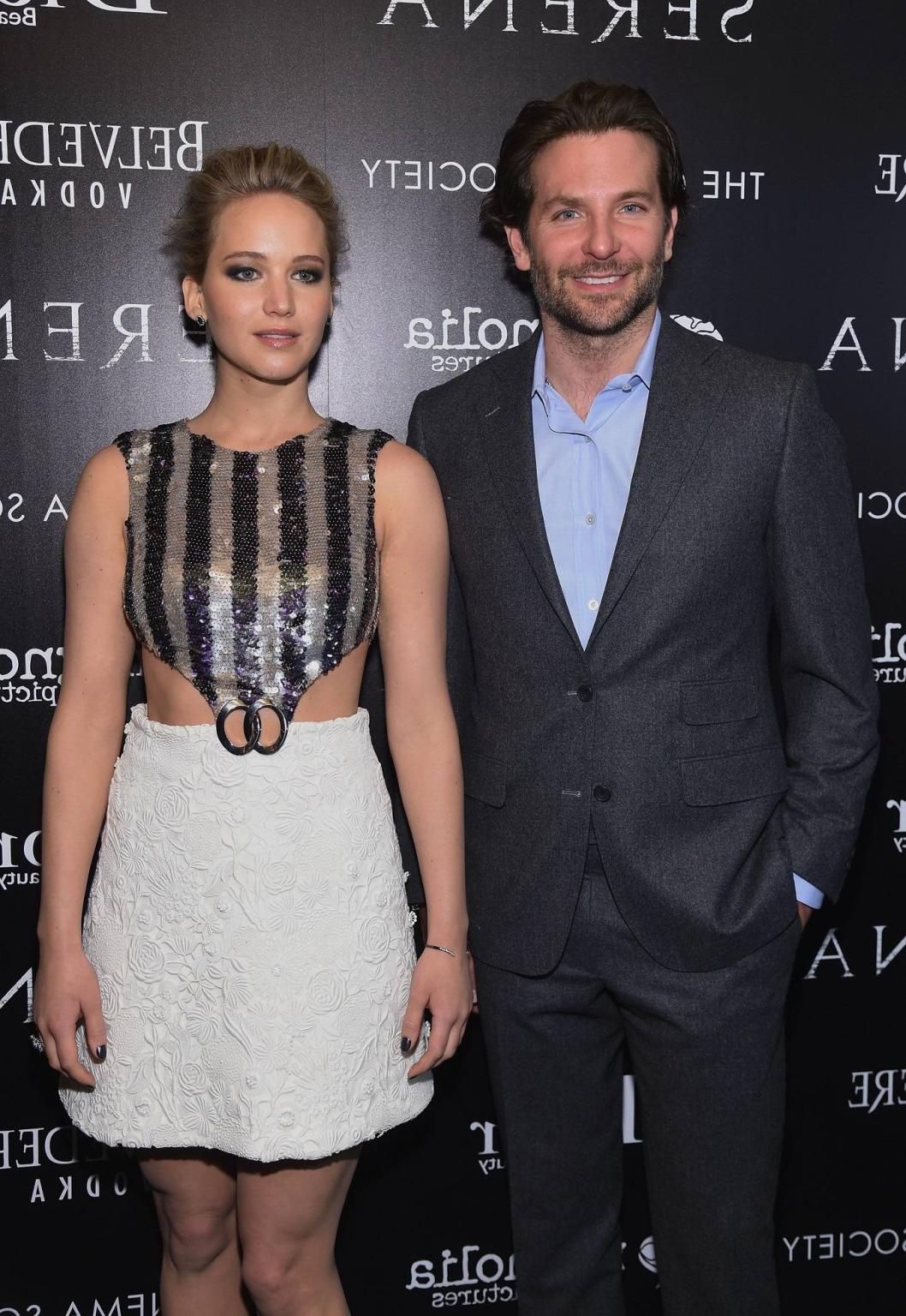 16P Jennifer Lawrence busty and leggy wearing revealing mini dress at Serena screeni