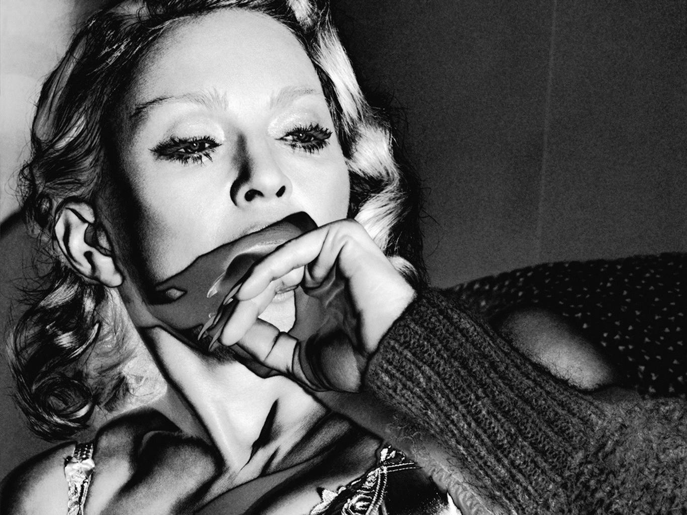 16P Madonna showing off her boobs in the Mert Alas and Marcus Piggott photoshoot for