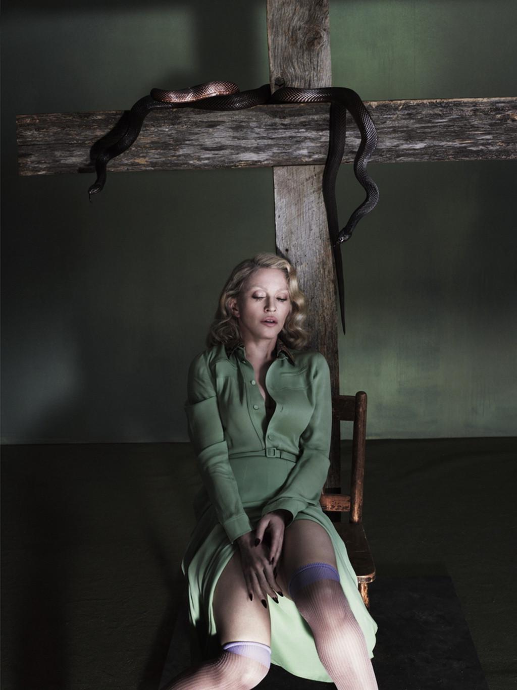16P Madonna showing off her boobs in the Mert Alas and Marcus Piggott photoshoot for