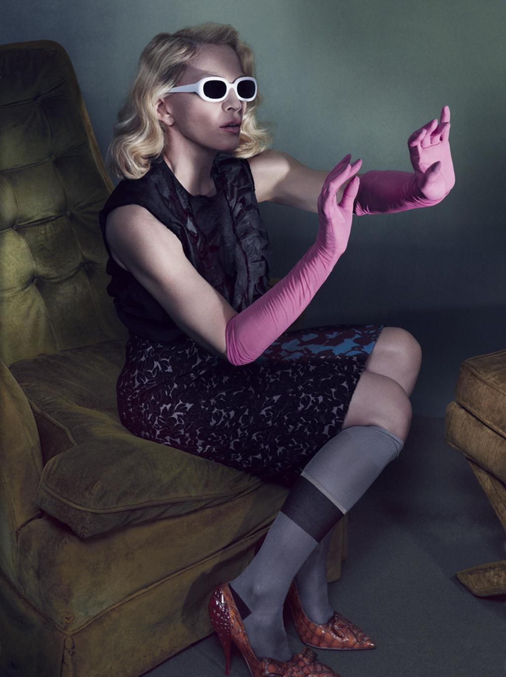16P Madonna showing off her boobs in the Mert Alas and Marcus Piggott photoshoot for