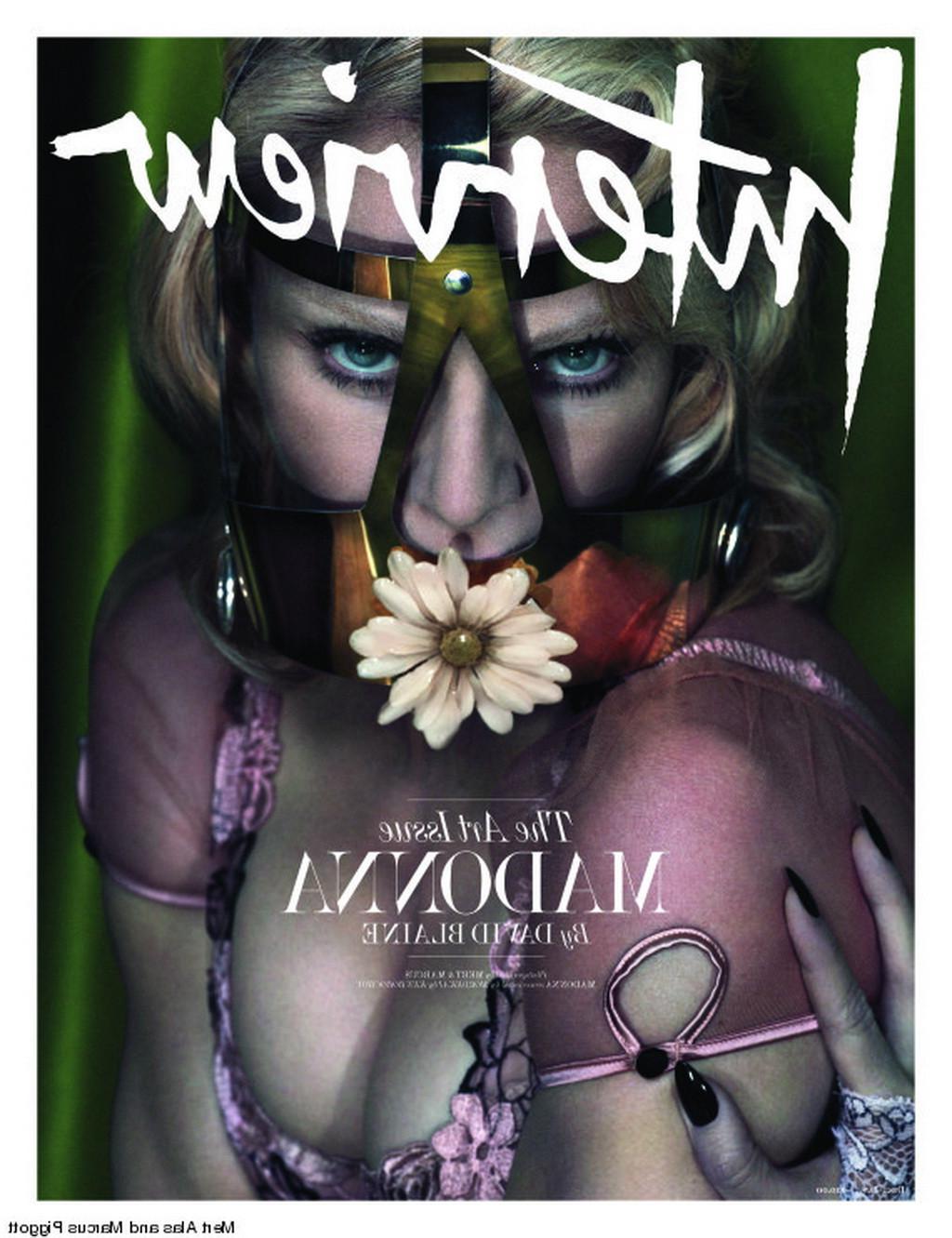 16P Madonna showing off her boobs in the Mert Alas and Marcus Piggott photoshoot for