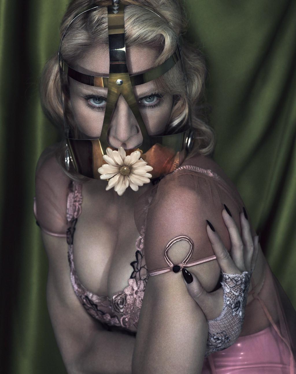 16P Madonna showing off her boobs in the Mert Alas and Marcus Piggott photoshoot for