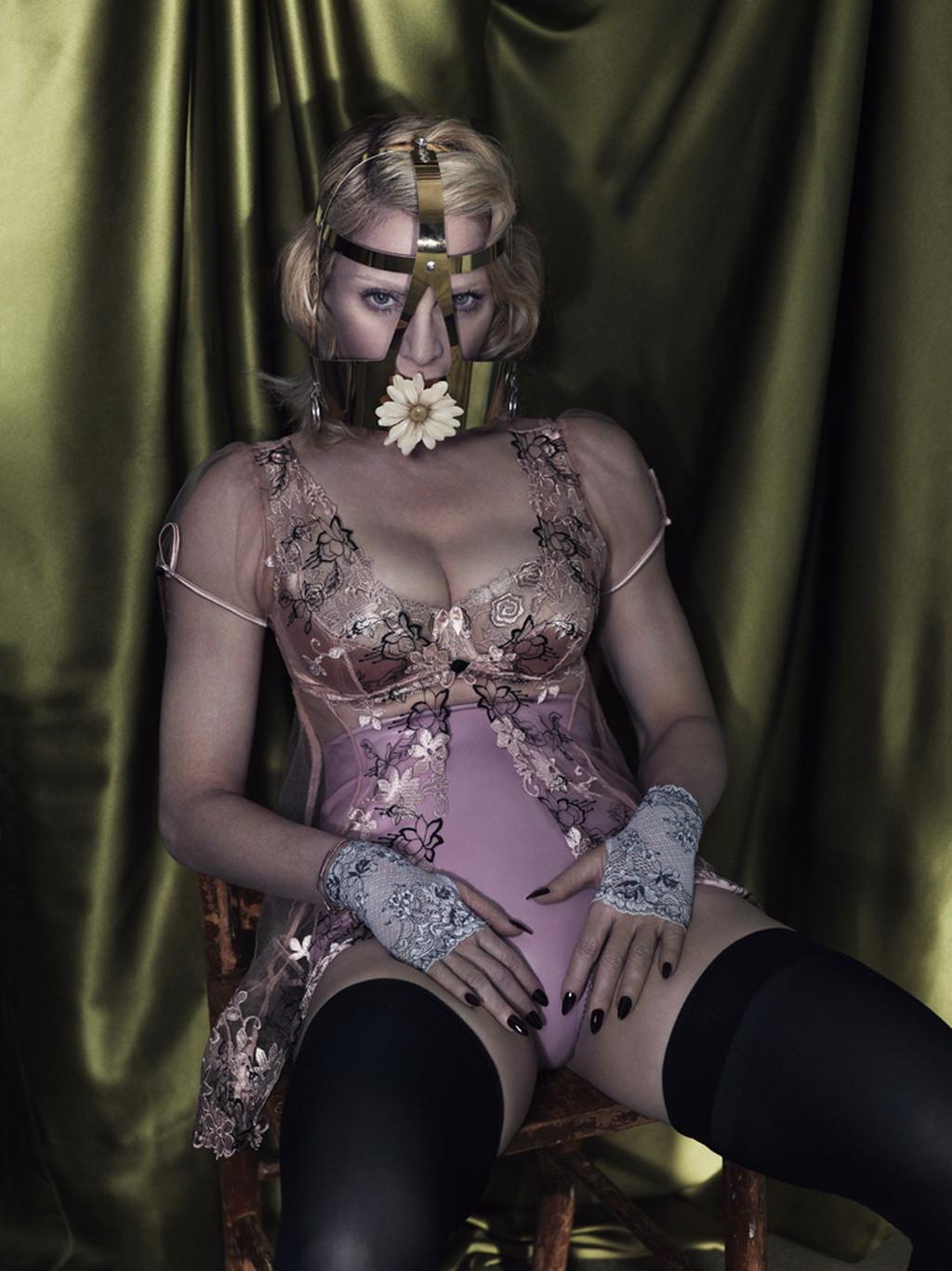 16P Madonna showing off her boobs in the Mert Alas and Marcus Piggott photoshoot for