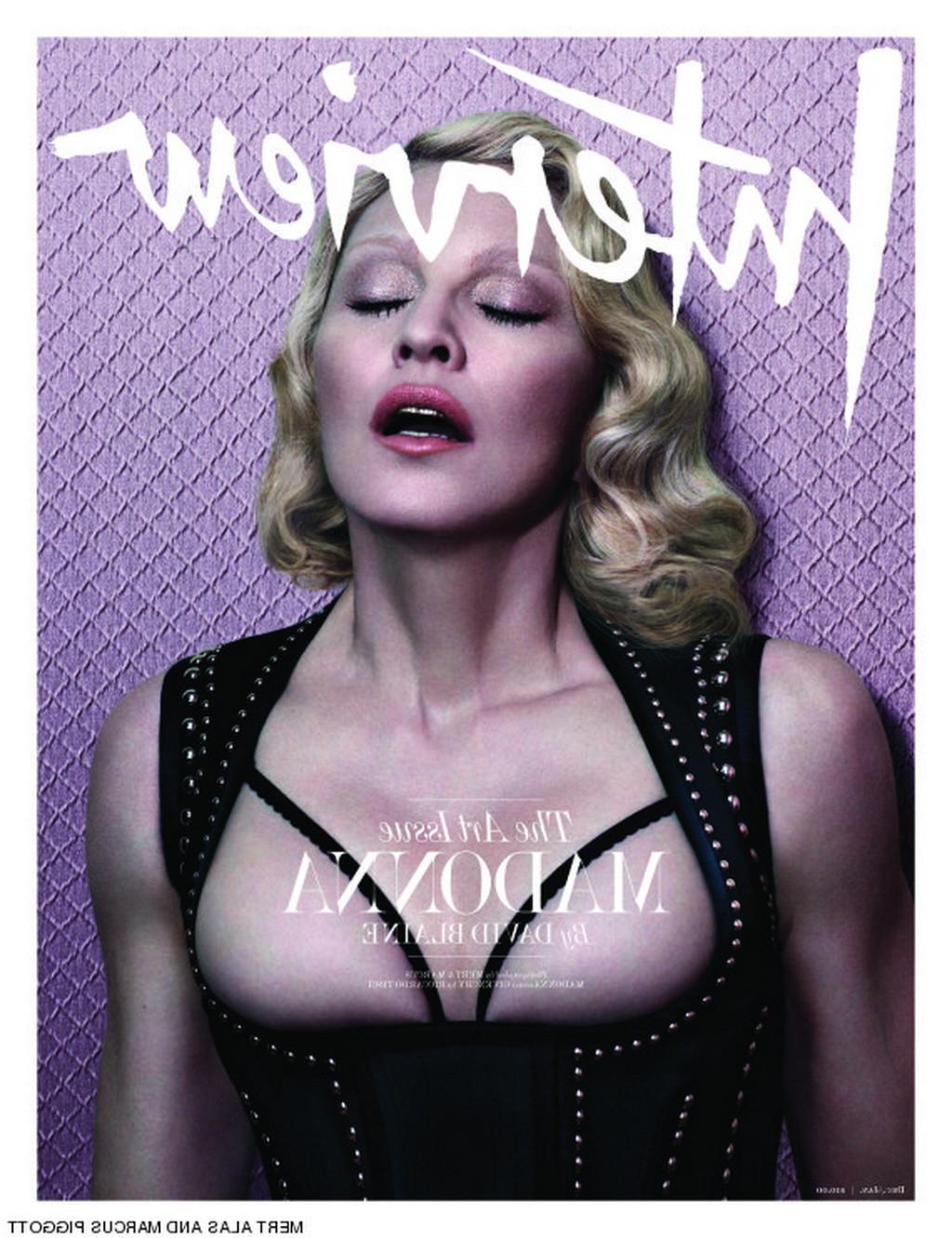 16P Madonna showing off her boobs in the Mert Alas and Marcus Piggott photoshoot for