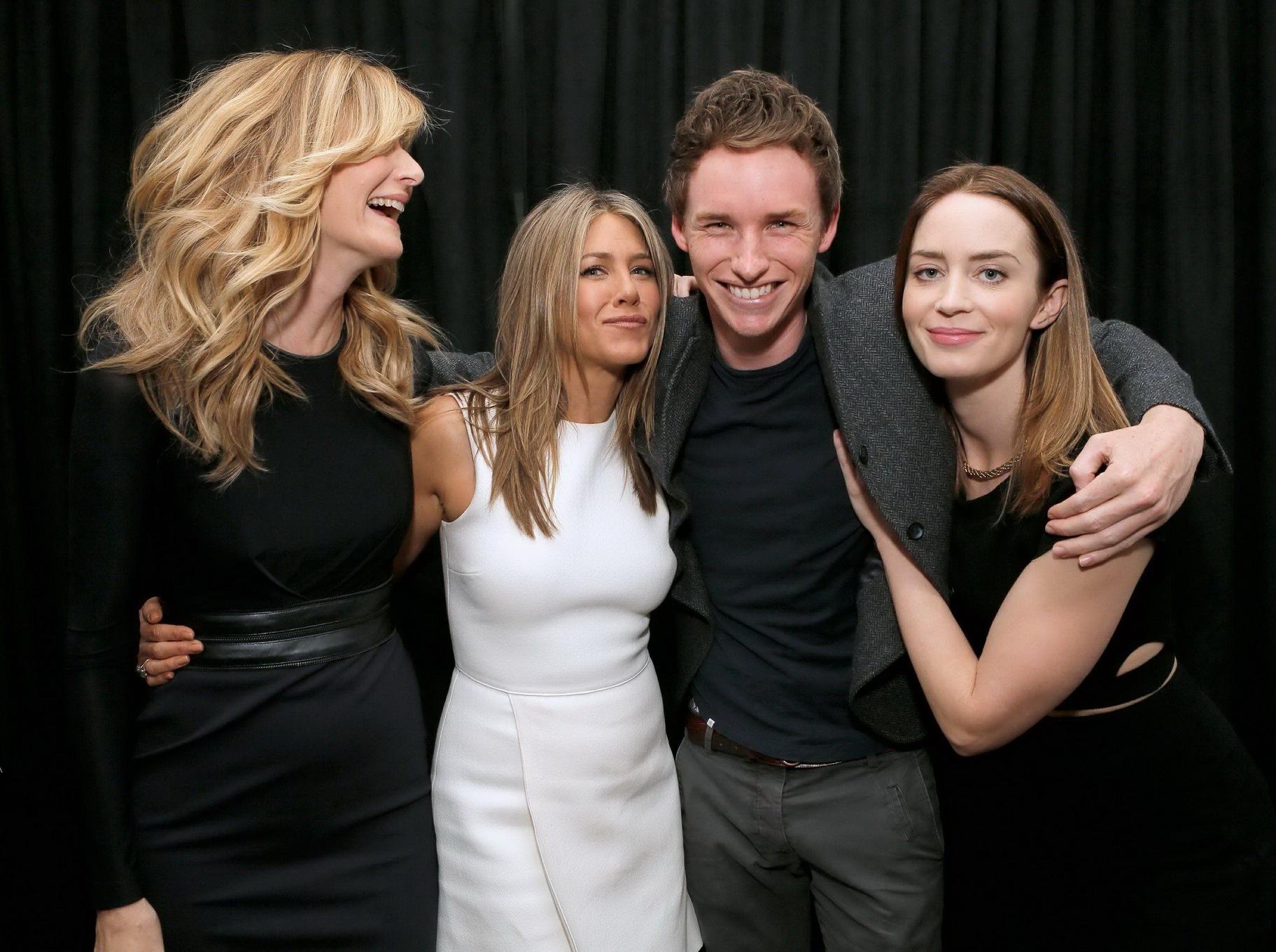 16P Jennifer Aniston upskirt while hosting the event with Emily Blunt at Variety Stu