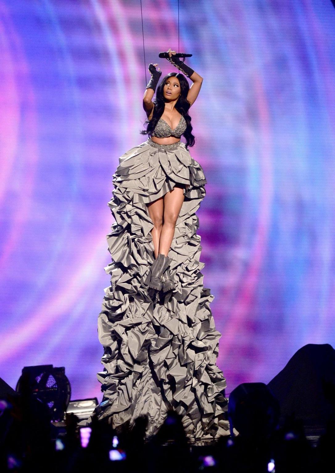 16P Nicki Minaj showing off her cleavage and ass for the MTV EMAs 2014 at The Hydro 