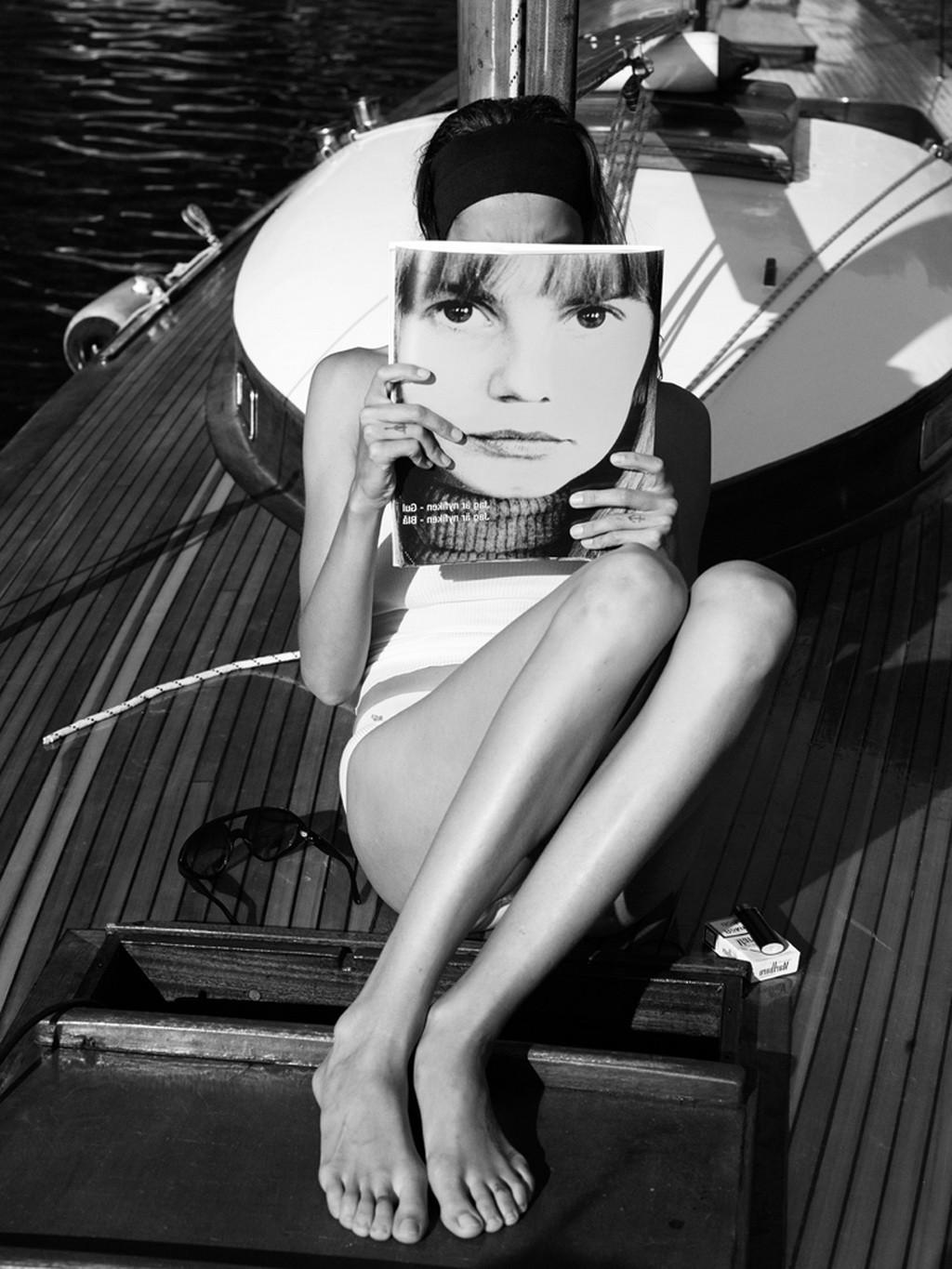 10P Daria Werbowy black  white nude photoshoot by Mikael Jansson for Interview Magaz
