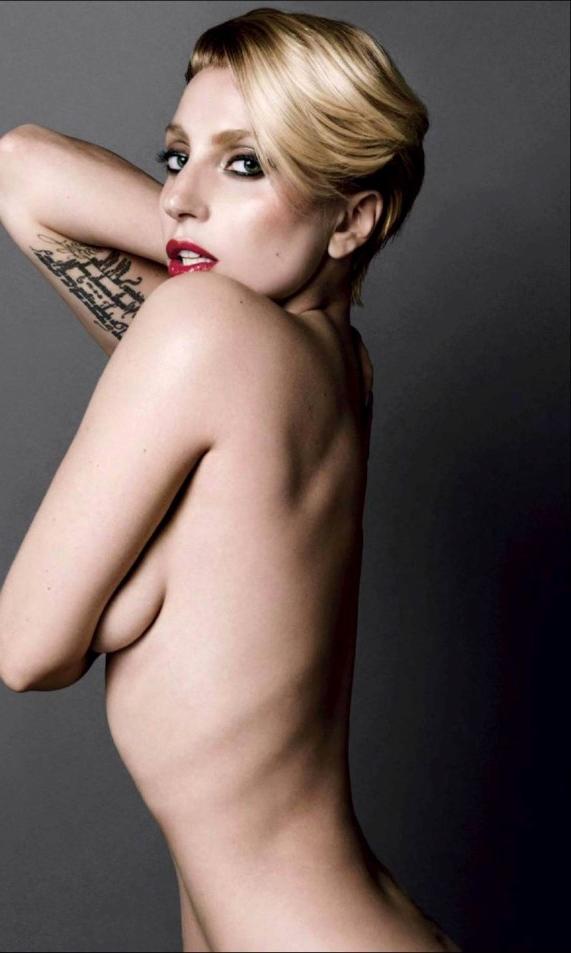 15P Lady Gaga  see her tits and pussy  totally nude posing pictures