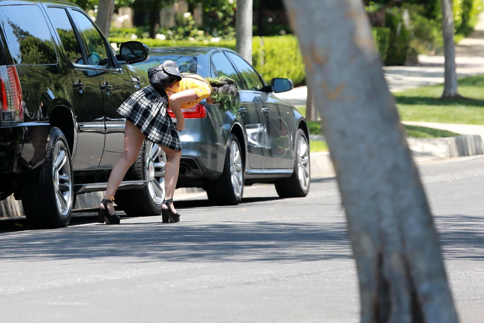 16P Katy Perry upskirt out in Beverly Hills