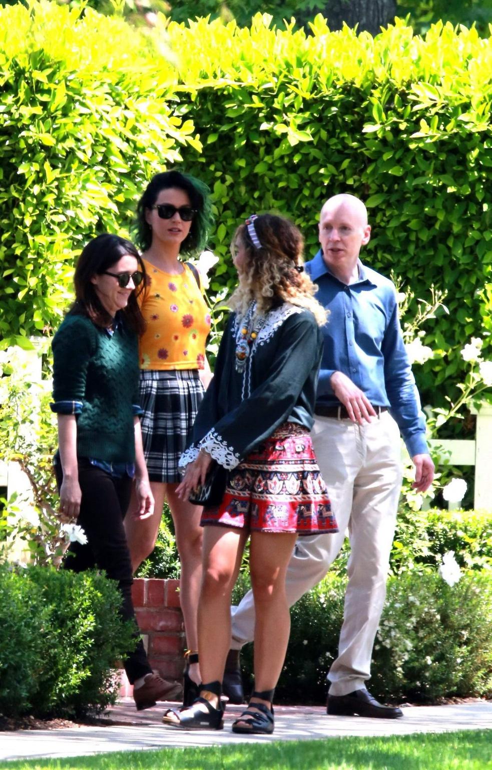 16P Katy Perry upskirt out in Beverly Hills