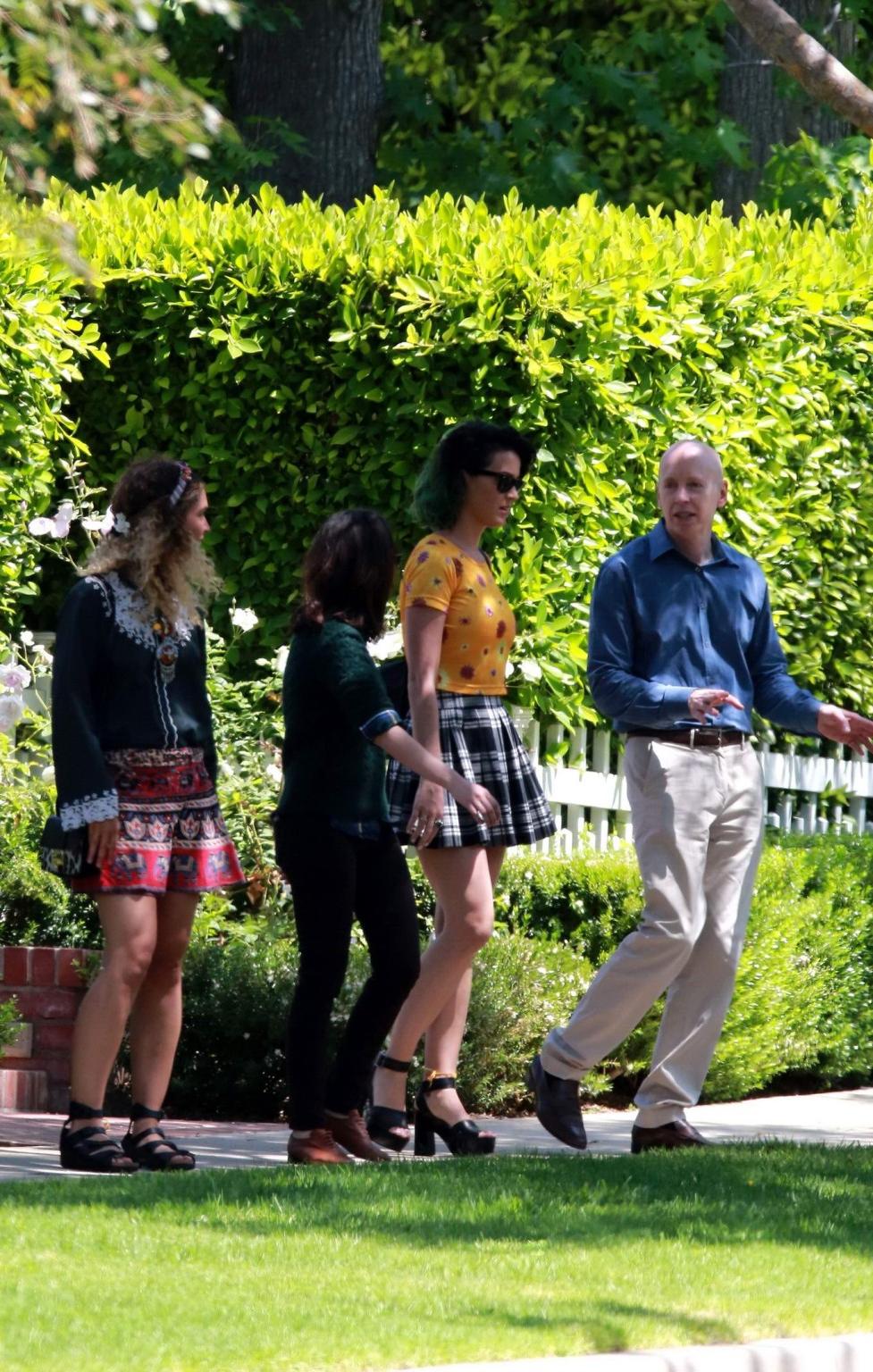 16P Katy Perry upskirt out in Beverly Hills