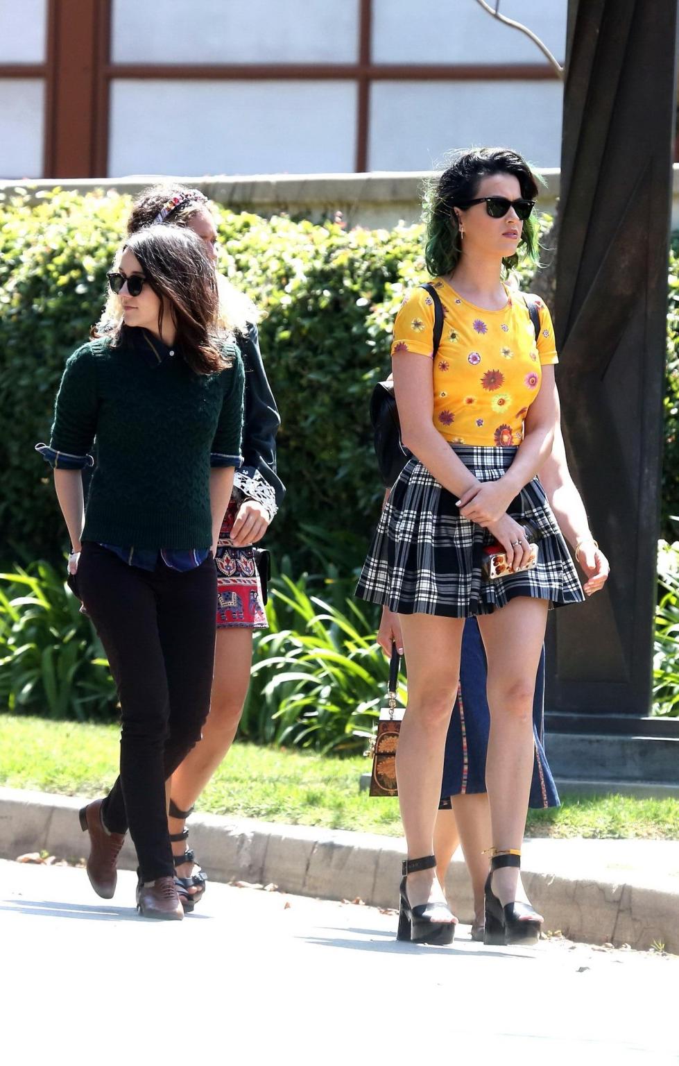 16P Katy Perry upskirt out in Beverly Hills