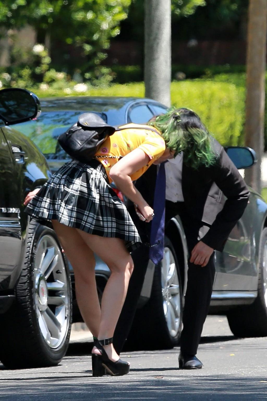 16P Katy Perry upskirt out in Beverly Hills