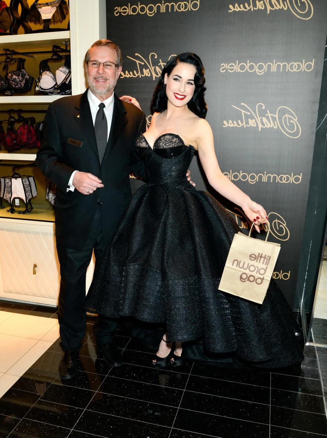 16P Dita von Teese showing huge cleavage at her lingerie line launch in NYC