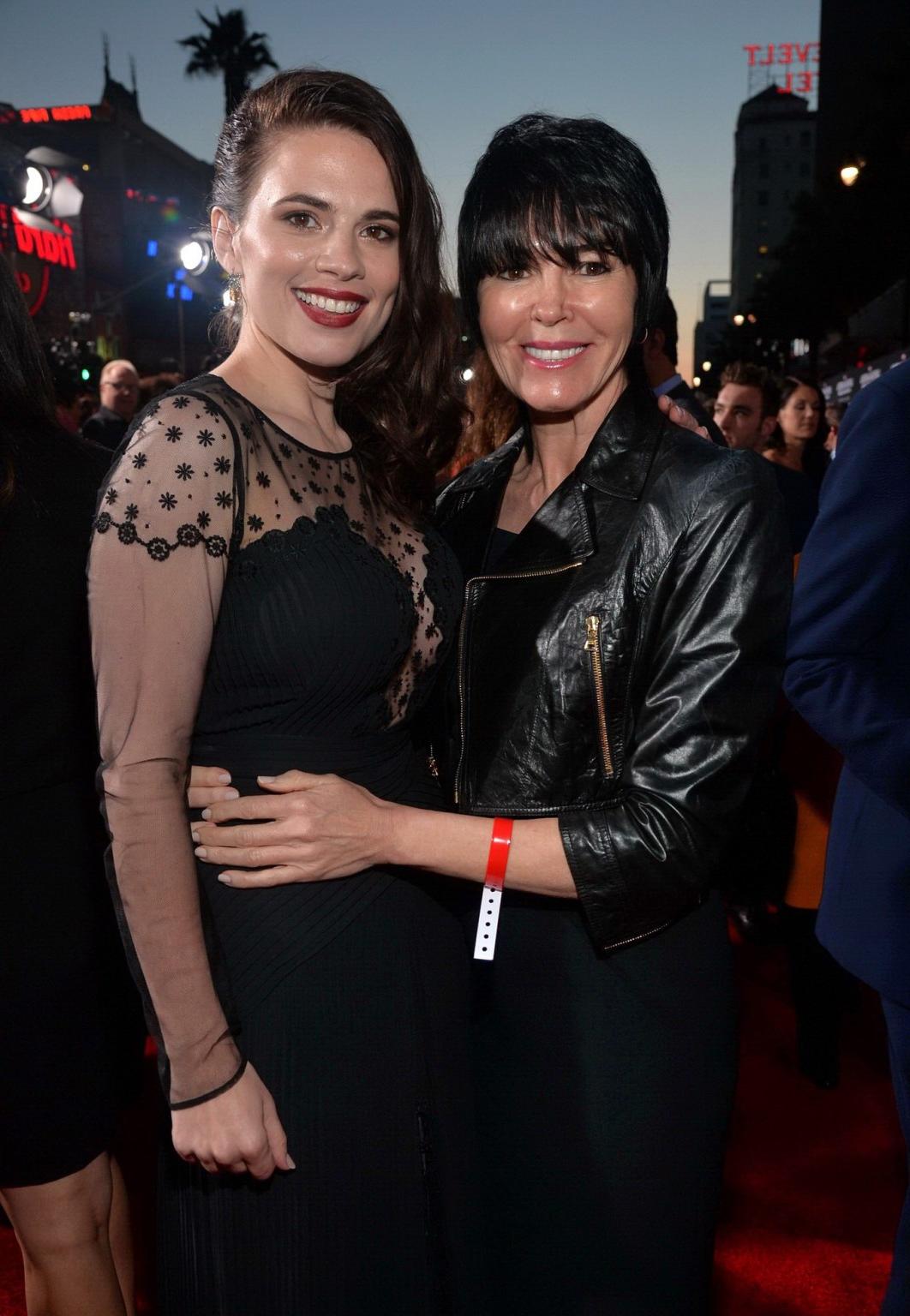16P Hayley Atwell busty and braless wearing a partially see through dress at the 'Ca