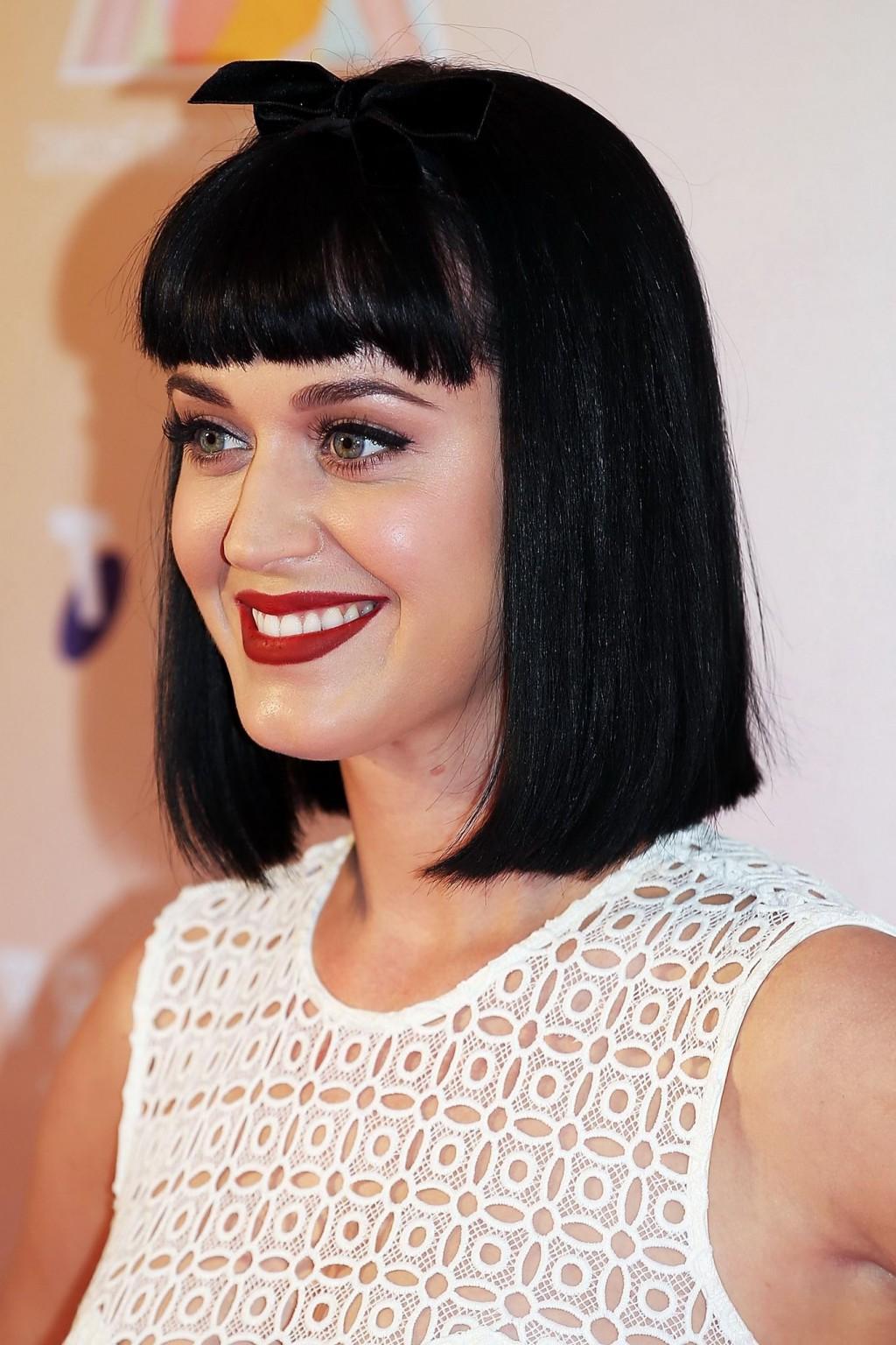 16P Katy Perry busty wearing a partially see through dress at Telstra in Sydney