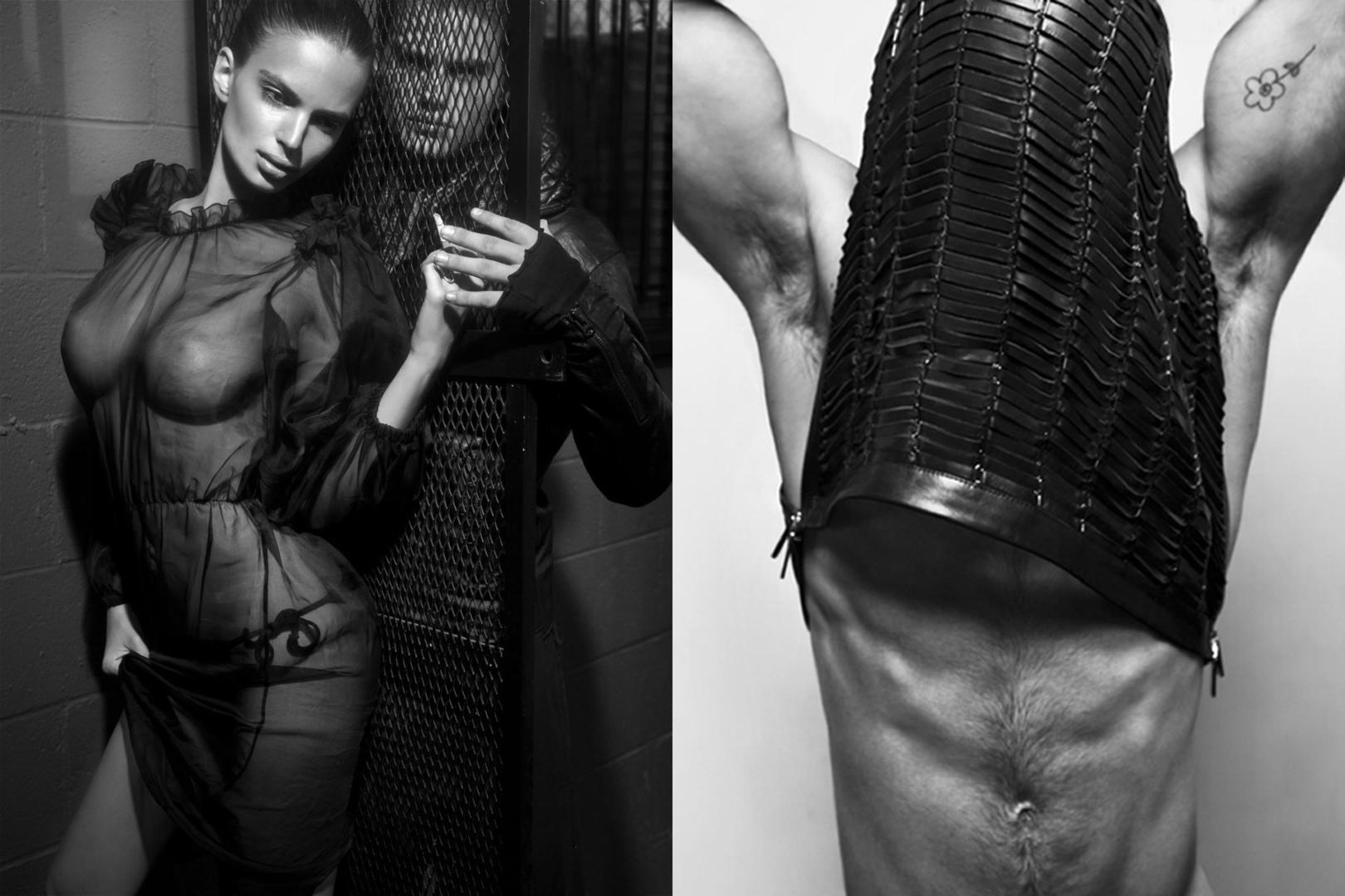 16P Emily Ratajkowski showing off her big boobs  shaved pussy in Tony Duran photosho