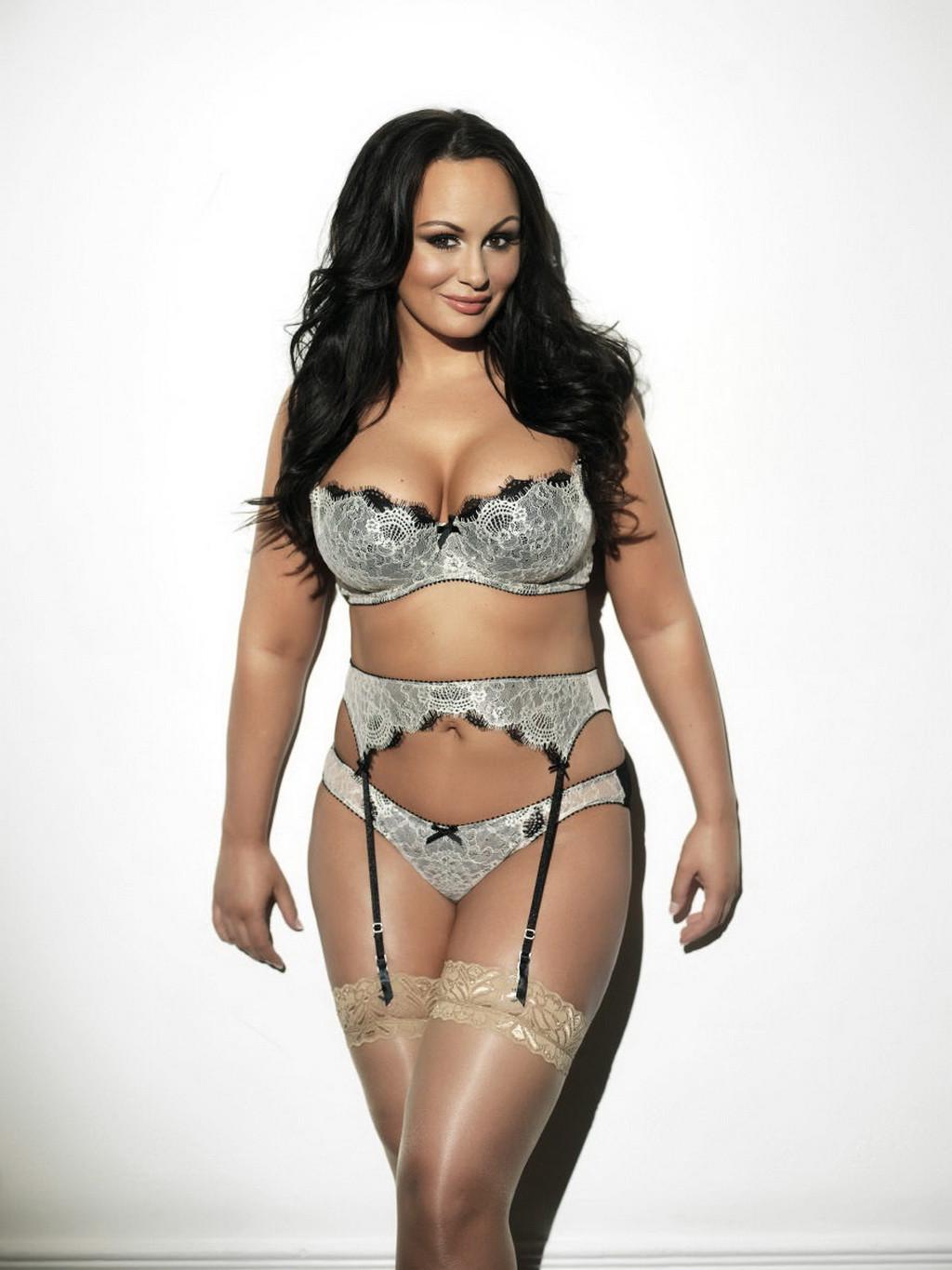 16P Chanelle Hayes showing off her big boobs in Nuts Magazine photoshoot