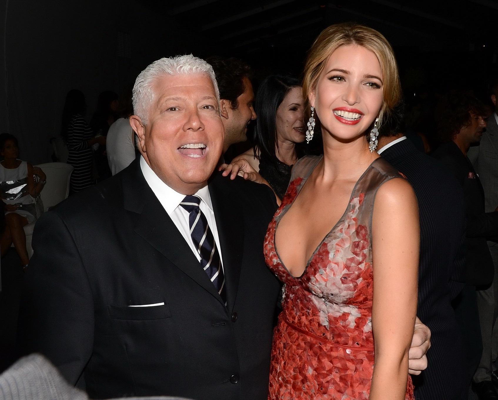 16P Ivanka Trump braless showing huge cleavage in a short floral dress at 9th Annual