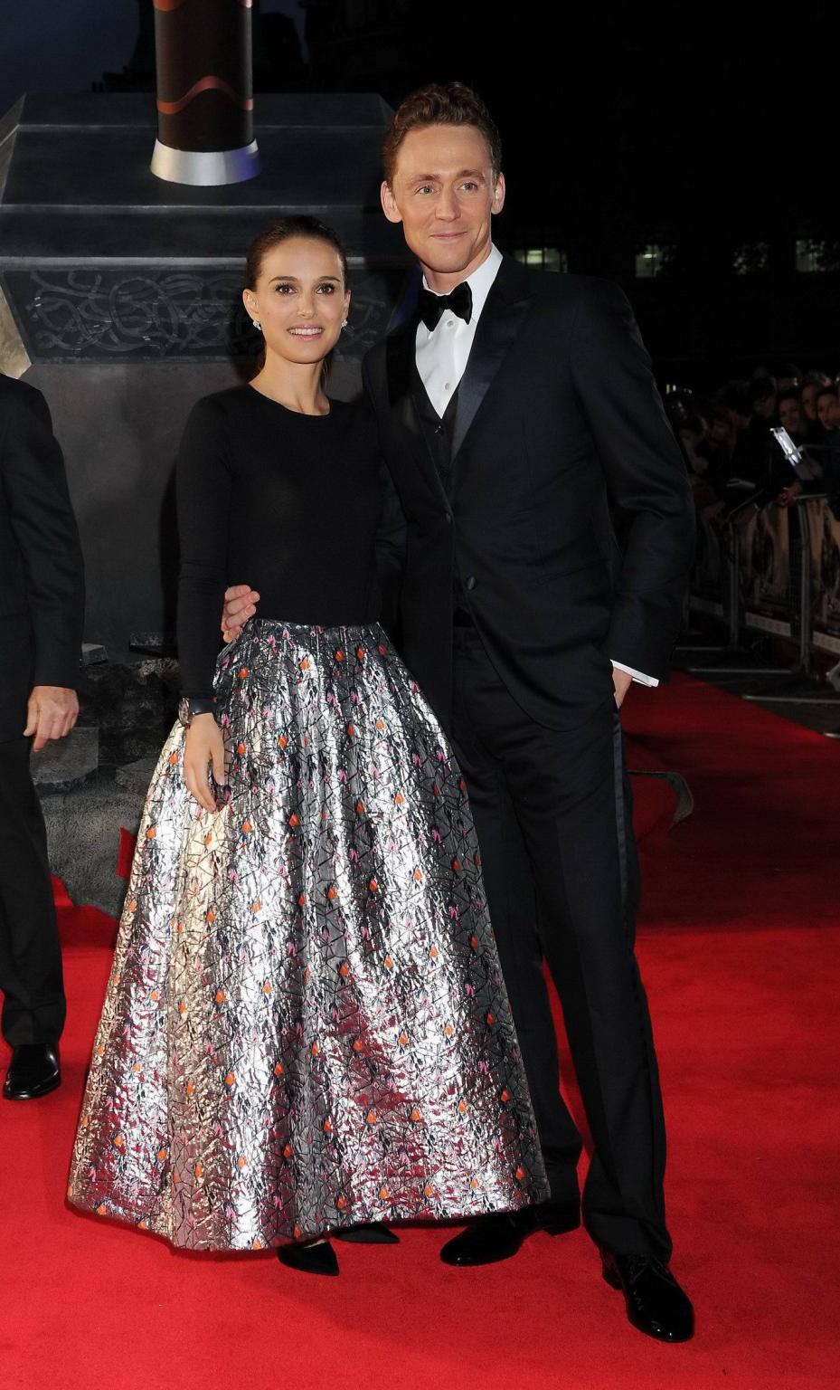 16P Natalie Portman flashing her big assets in a simple slightly transparent dress a