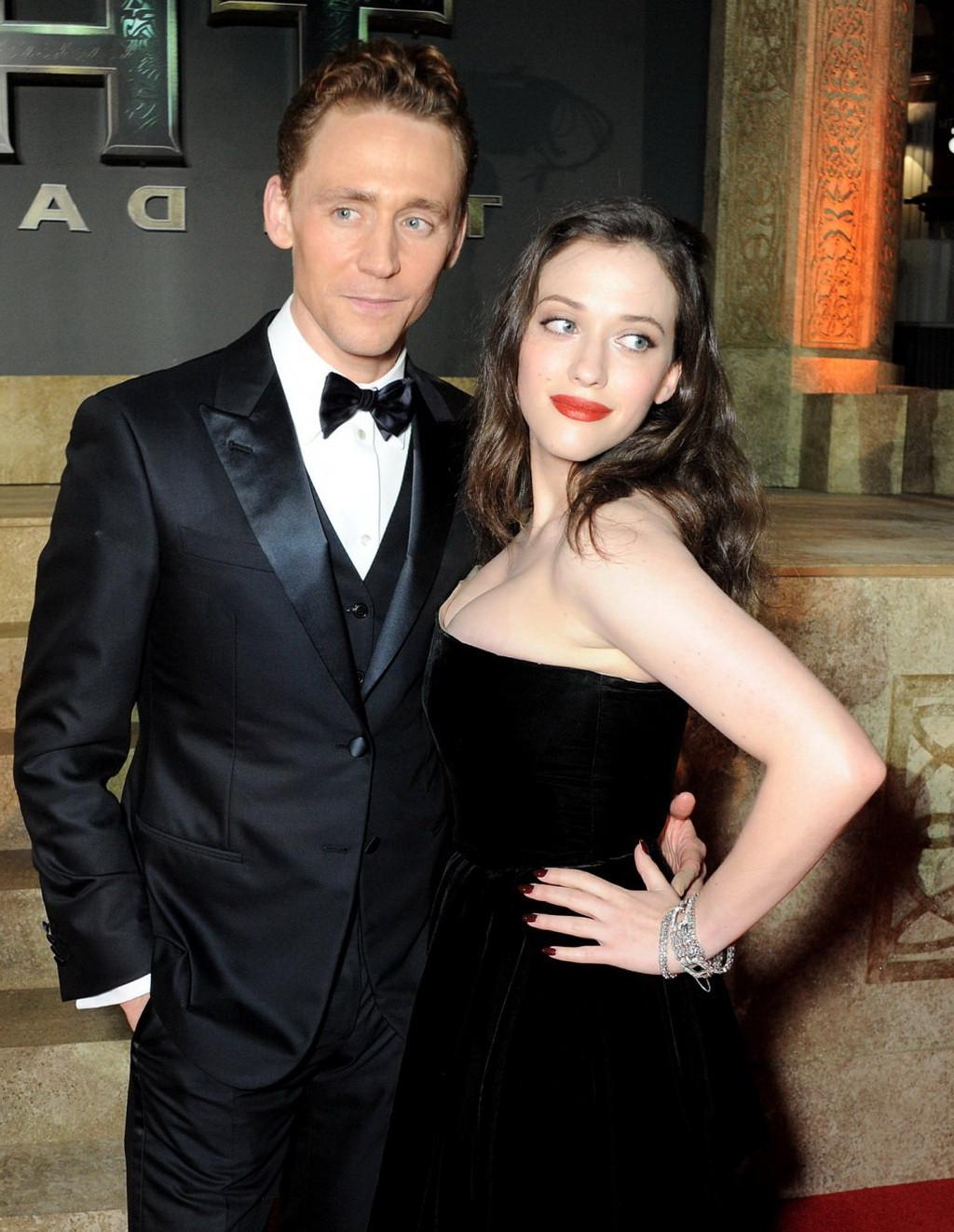 16P Busty Kat Dennings wearing a strapless dress at the 'Thor: The Dark World' UK pr