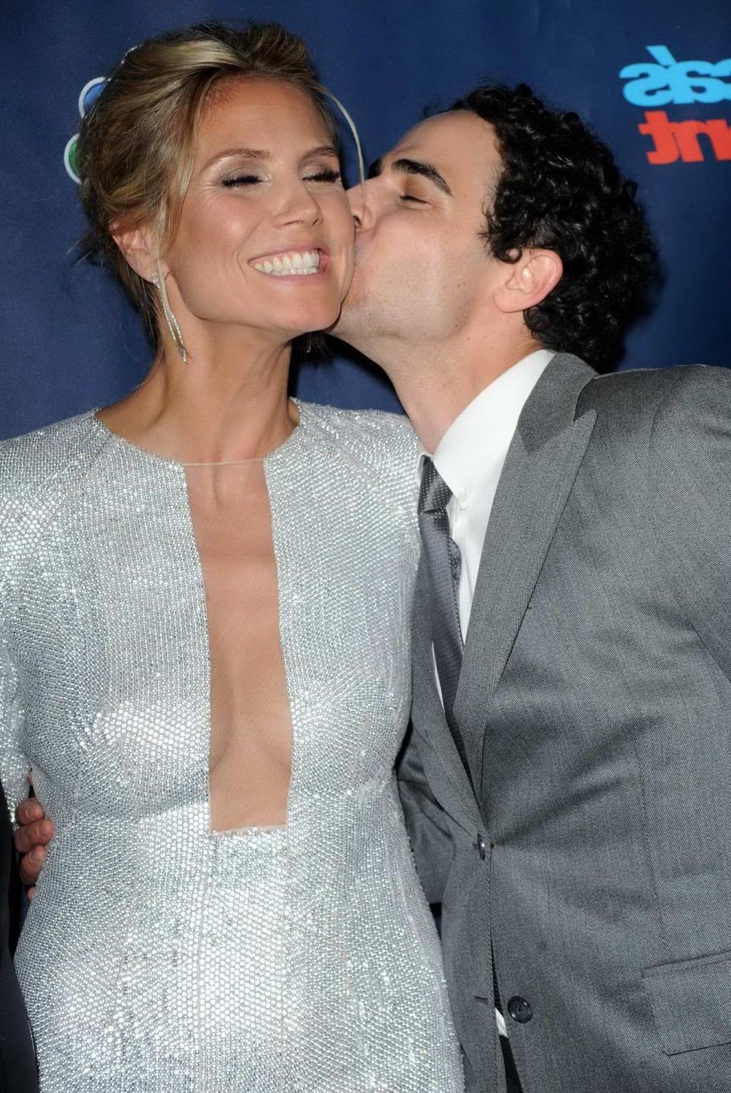 16P Heidi Klum busty  braless at the America's Got Talent post-show event in NYC