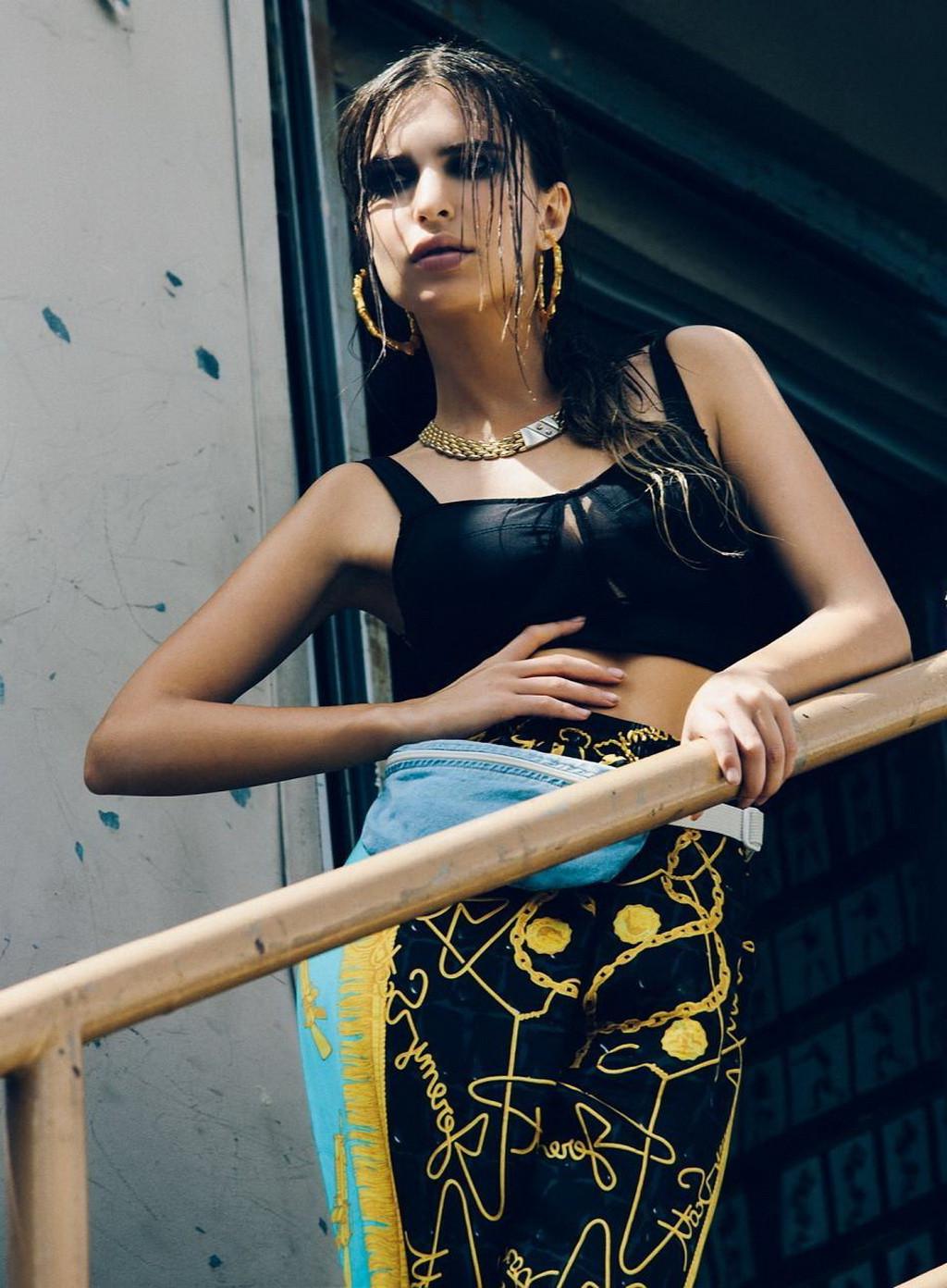 16P Emily Ratajkowski showing off her ass  abs in the boxing themed photoshoot by Ol