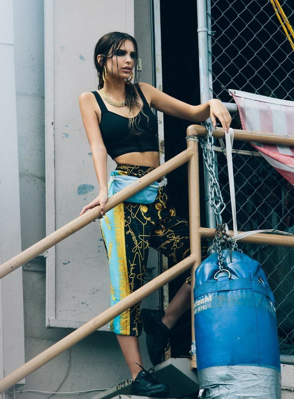 16P Emily Ratajkowski showing off her ass  abs in the boxing themed photoshoot by Ol