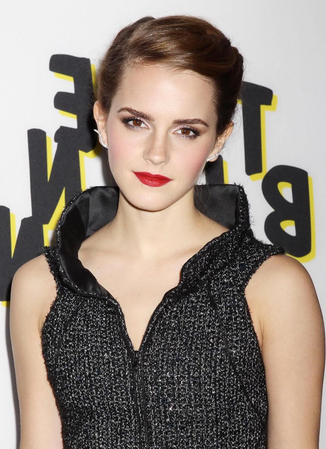 16P Emma Watson leggy wearing a mini dress at 'The Bling Ring' premiere in LA