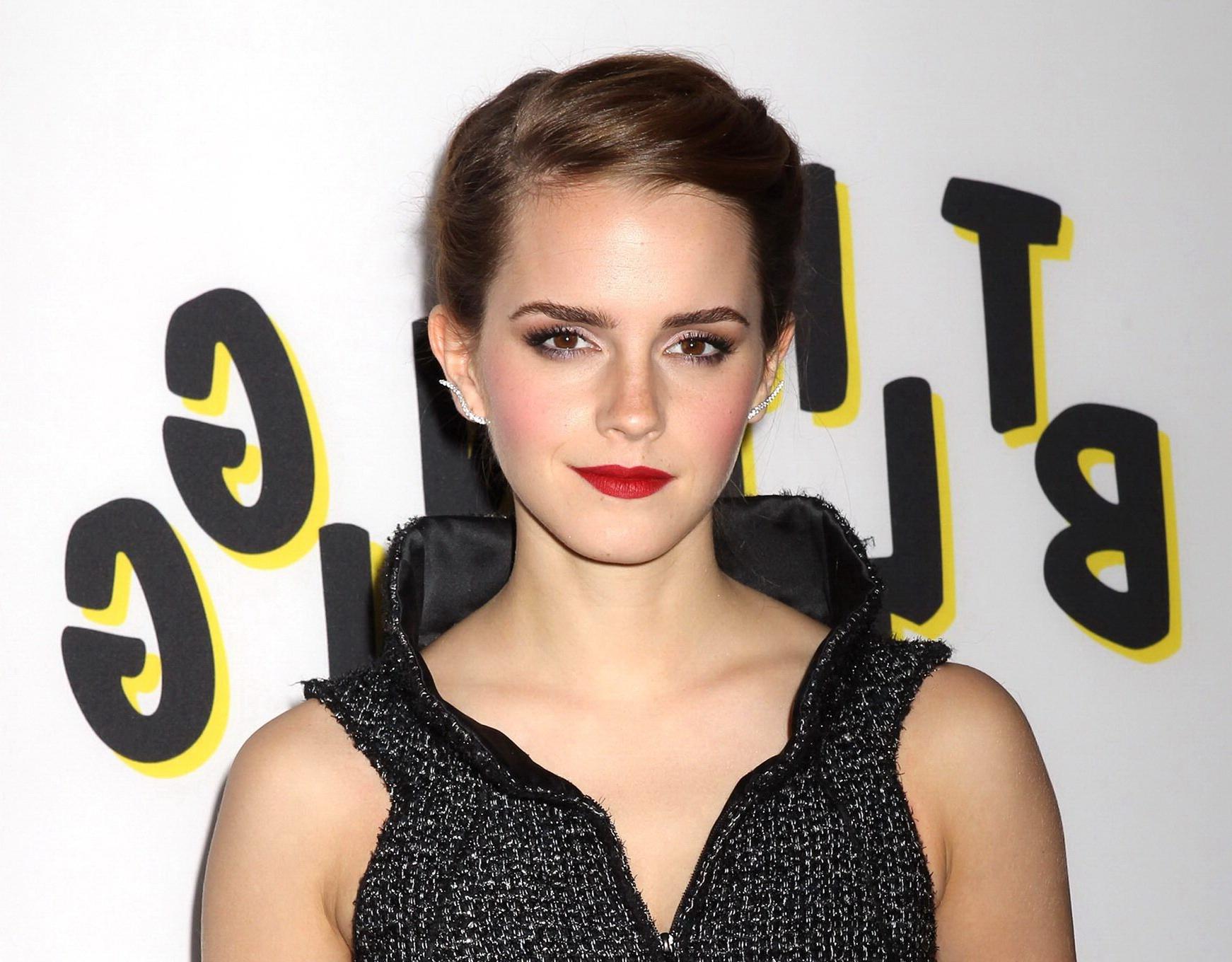 16P Emma Watson leggy wearing a mini dress at 'The Bling Ring' premiere in LA