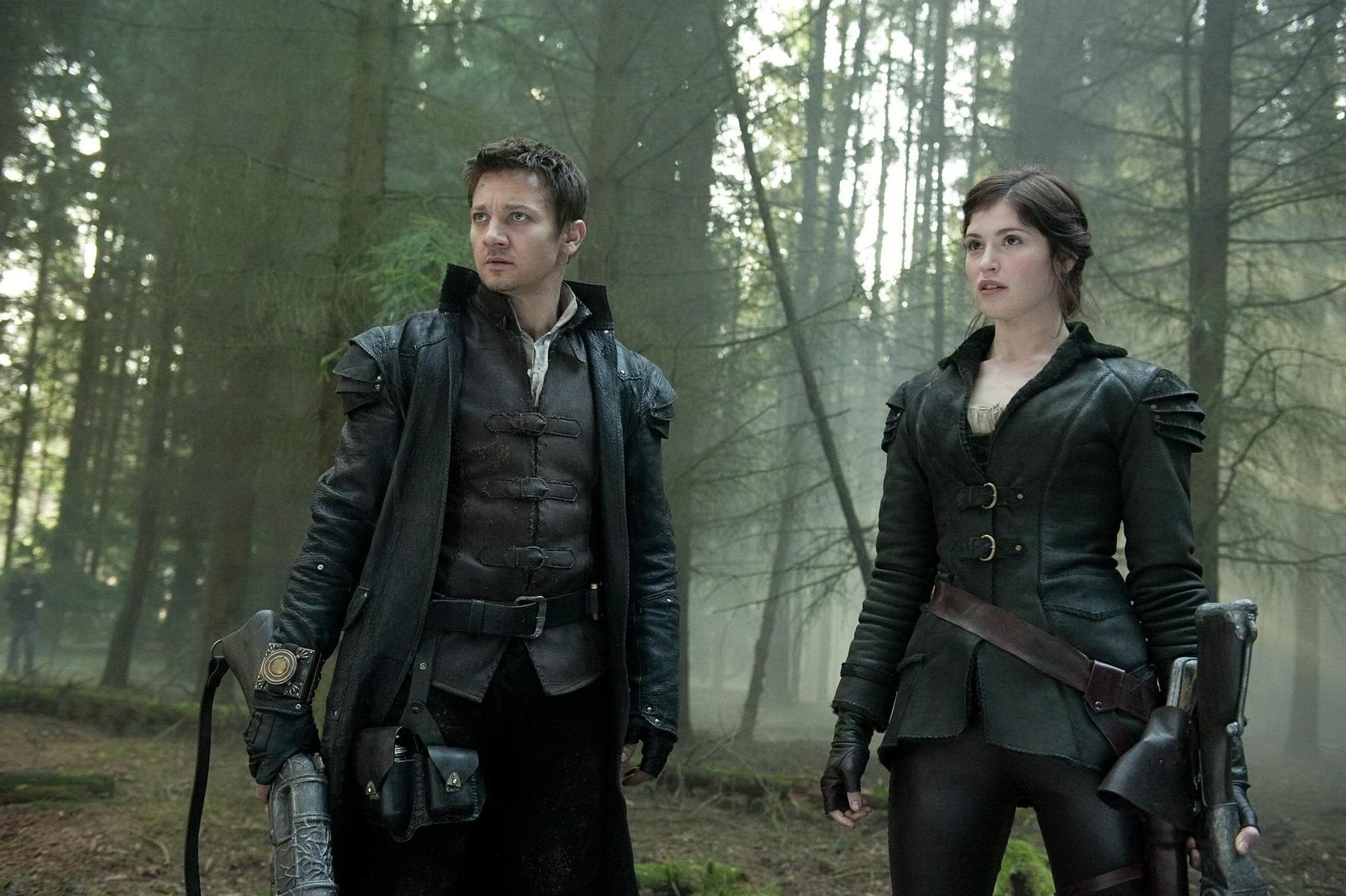 16P Gemma Arterton as hot medieval warrior in 'Hansel and Gretel' promo stills