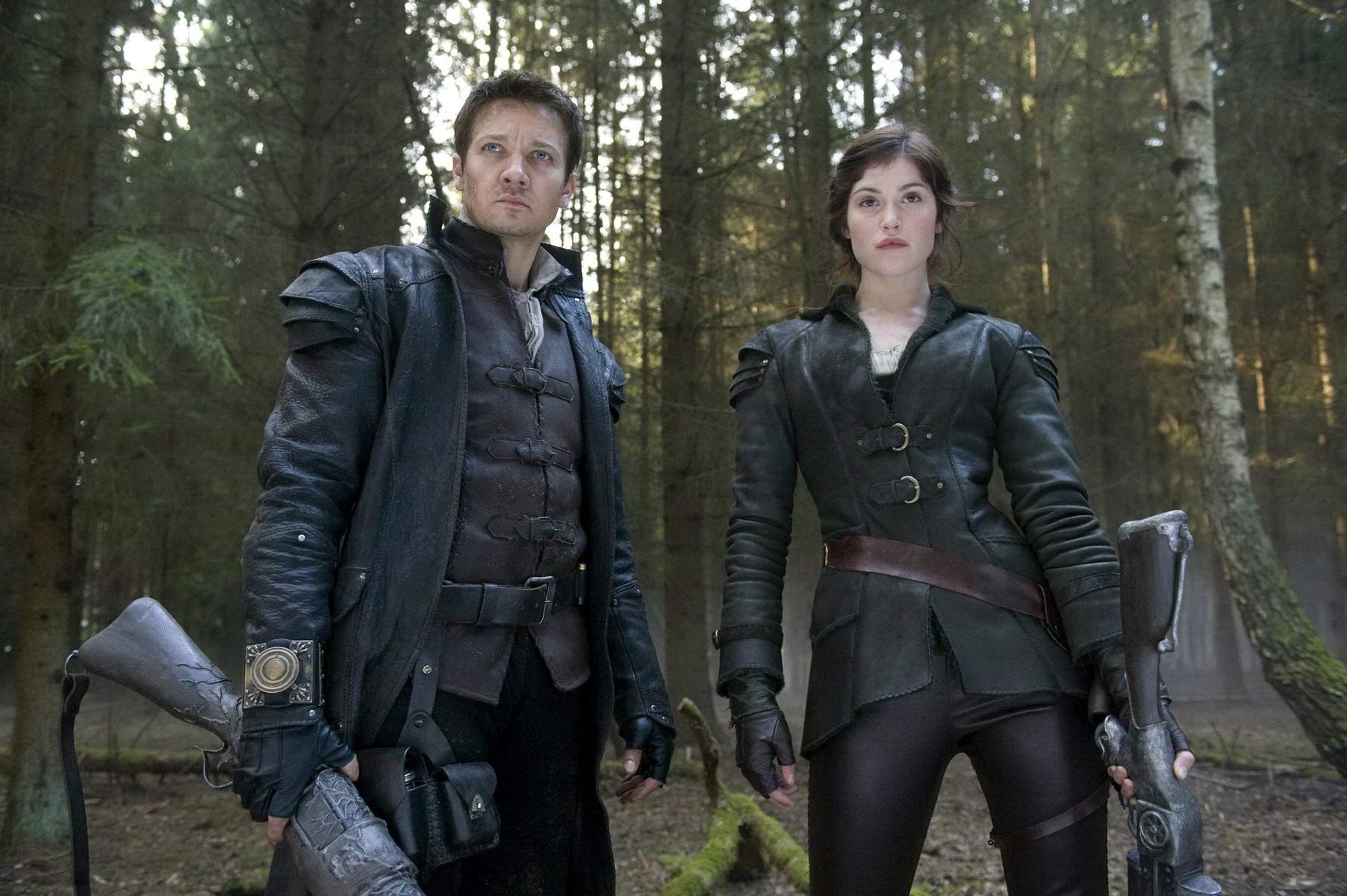 16P Gemma Arterton as hot medieval warrior in 'Hansel and Gretel' promo stills